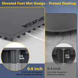 Food Warming Mat with 3-Zone Heating Mode, Redagod Electric Warming Tray with 9 Temperature & 8 Timer Settings, Hook and Roll Up Storage, Portable Countertop Food Heating Mat for Home Daily Use, Gray