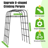7FT Garden Trellis Arch for Climbing Plants – Tall Outdoor Metal Trellis for Vegetables, Peas, Tomatoes,﻿ Cucumber Trellis Arch & Vertical Garden Climber Plant Support for Vine Plants