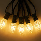 25 Pack C7 Led Replacement Christmas Light Bulb, C7 Shatterproof Led Bulbs for Christmas String Lights, E12 Candelabra Base, Commercial Grade Dimmable Holiday Bulbs, Warm White