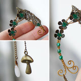OwMell Fairy Elf Ear Cuffs, Handcraft Ear Clips Wrap Earrings, Non-Pierced