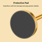 YUMORE Toilet Paper Holder Free Standing, Stainless Steel Toilet Paper Stand, Weighted Base Floor Tissue Roll Holder for Bathroom,Gold 200UP