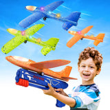 Fuwidvia 3 Pack Airplane Launcher Toys, 13.2 in LED Foam Glider Kids 4-12