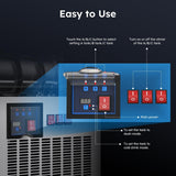 45L 12 Gal Commercial Margarita & Slushy Machine,1300W 110V Frozen Drink Maker Smoothie Machine for Bar,Electric Large Slushie Machine with Self-Cleaning Mode,for Alcohol Beverage Cocktail Juice