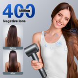 Hair Dryer, Negative Ionic Blow Dryer with 140, 000 RPM Professional High-Speed Blow Dryer, Brushless Motor for Fast Drying, Low Noise Thermo-Control Hairdryer with Magnetic Nozzle