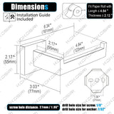 KOKOSIRI Black Toilet Paper Holders Bathroom Toilet Paper Roll Holder SUS304 Stainless Steel Contemporary Wall Mounted, 2 Pack, B2003BK-P2