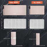 FYY Extra Large Warming Mat for Food with Heat Resistant Pad, Prevent Countertop Cracks, Keep Meal Warm, Rapid and Full Surface Heating, 6 Temp Settings, 6H Timer, Rollable Portable Food Warmer, Pink