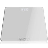 INEVIFIT Bathroom Scale, Highly Accurate Digital Bathroom Body Scale, Measures Weight up to 400 lbs. Includes Batteries