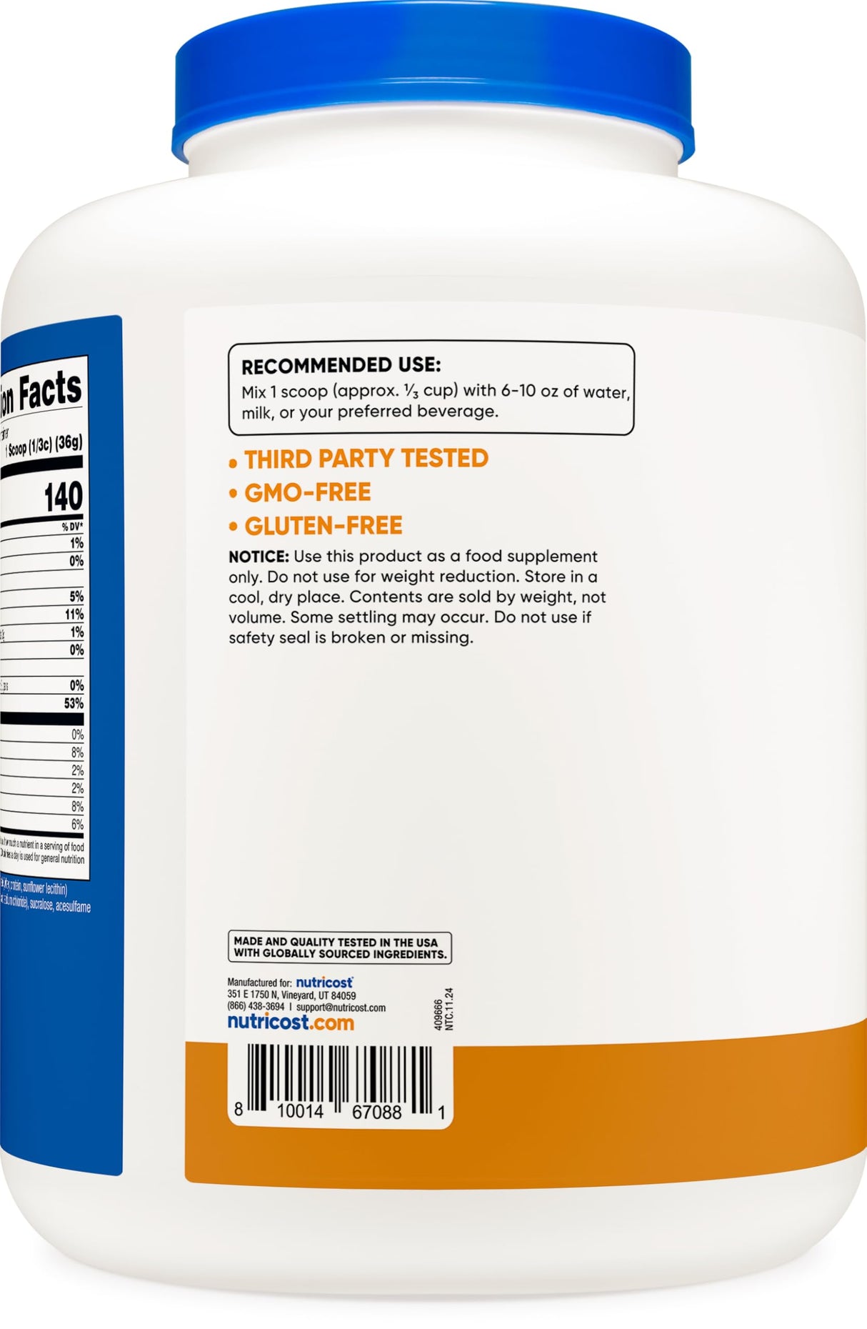 Nutricost Whey Protein Isolate (Salted Caramel, 5LBS)