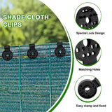 100PCS Shade Cloth Clips, Shade Cloth Plastic Clips