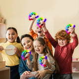 Aywewii LED Tambourines Christmas Glow in The Dark Party Supplies Musical Instruments for Kids & Adults, 3 Modes of Color Flashing, Light Up Toys for Birthday Wedding Concert Carnival