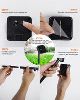 Twinkle Star 2 Pack Outdoor Solar String Lights, 39.4 FT 120 LED Solar Powered Halloween Decorative Fairy Lights with 8 Modes, Waterproof Black Wire for Christmas Patio Yard Wedding Party, Purple