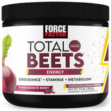 Force Factor Total Beets Energy Drink Mix, Superfood Beet Root Powder with Nitrates to Boost Energy and Support Circulation, Blood Flow, Nitric Oxide and Stamina, Heart Health Supplement, 30 Servings