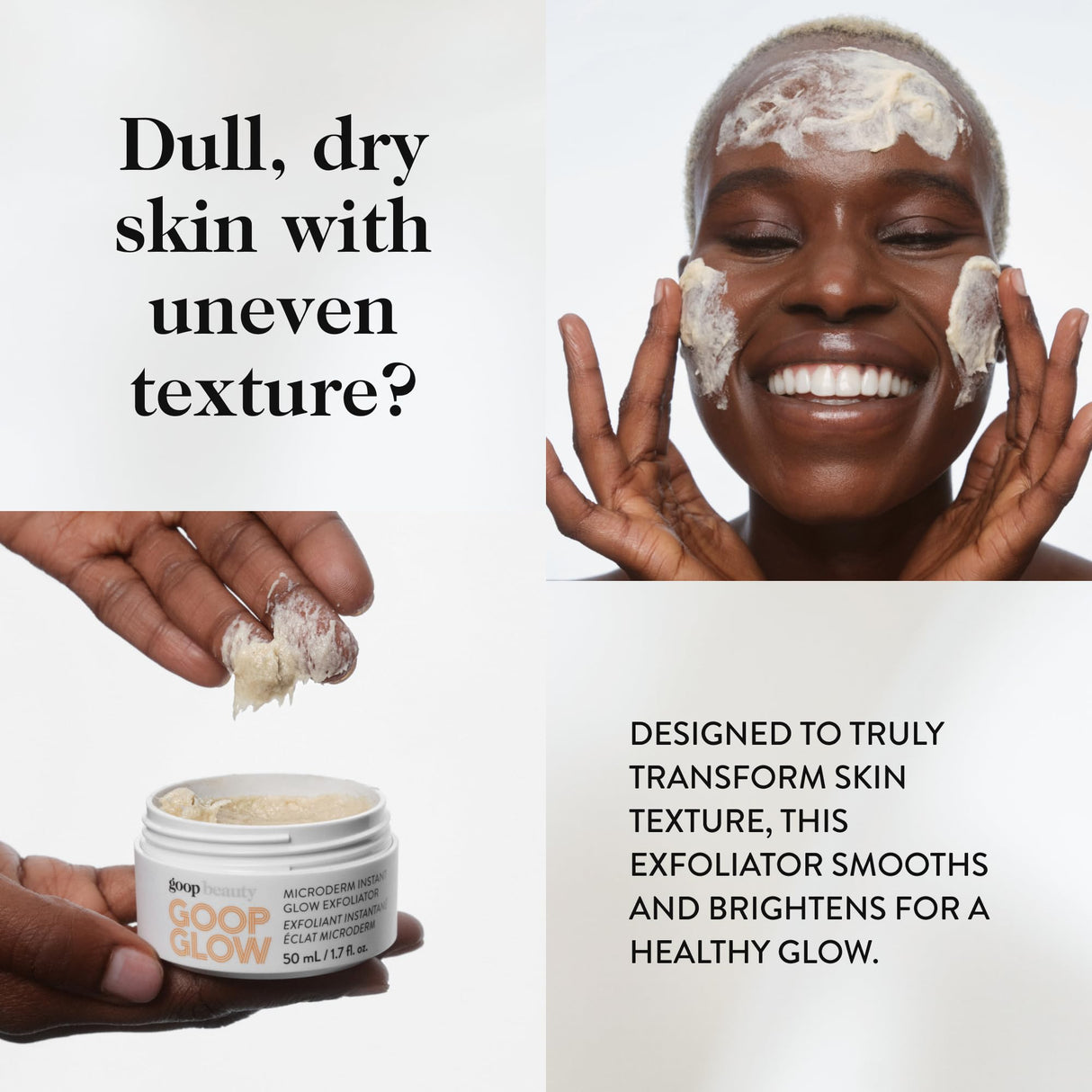 goop Beauty Microderm Exfoliator | Microdermabrasion Scrub to Smooth Textured Skin | Physical & Chemical Exfoliant | Micro-Exfoliating Minerals & Glycolic Acid | 1.7 fl oz