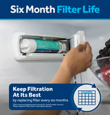 GE RPWFE Refrigerator Water Filter, Genuine Replacement Filter, Certified to Reduce Lead, Sulfur, and 50+ Other Impurities, Replace Every 6 Months for Best Results, Pack of 1