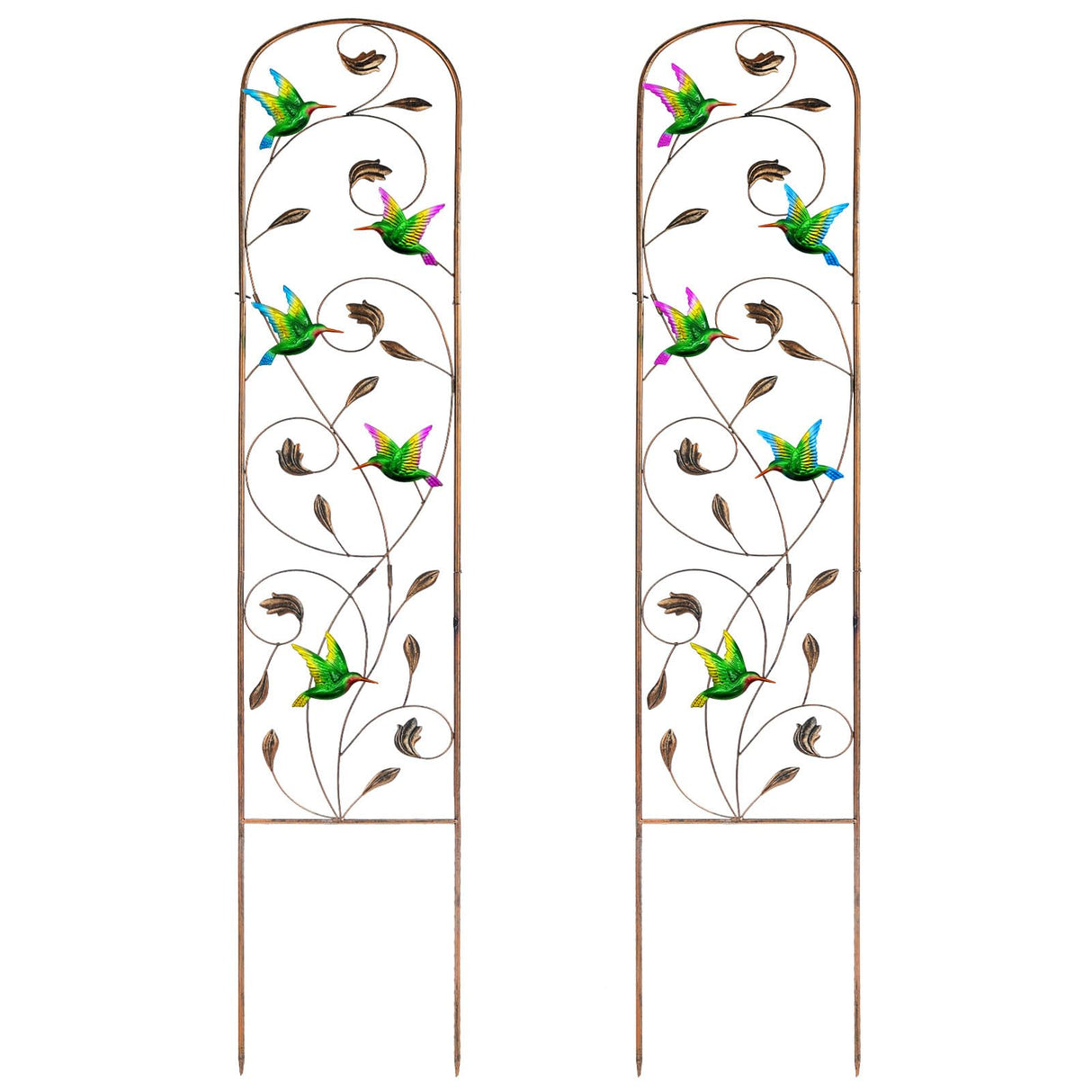 2 Pack Metal Garden Trellis for Climbing Plants