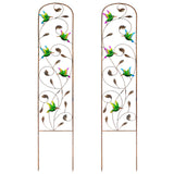 2 Pack Metal Garden Trellis for Climbing Plants