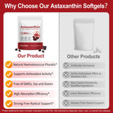 ITSDAWN Astaxanthin 12mg, 120 Softgels Antioxidant Supplement for Eye, Skin, Immune Support, Natural Microalgae Source, 4 Month Supply