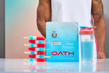Oath Nutrition Clear Whey Isolate Protein Powder, ICY Blue Razz, 20g Complete Protein per Serving, No Added Sugar, Grass-Fed, 21 Servings