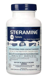 Edwards-Councilor S150E48 Steramine Sanitizer Tablets (Sanitabs) 150 Count Bottle - Pack of 6