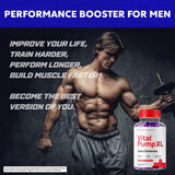 (2 Pack) Vital Pump XL Gummies , Official Vital PumpXL Maximum Strength Gummy Supplement, All Natural VitalPump XL Gummies Once Daily Chewable Multivitamin Supporting Strength and Energy (120 Gummies)