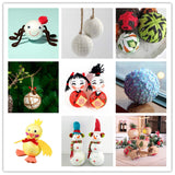 Crafjie 4 Inch Craft Foam Balls 24-Pack, Supplies Foam Balls for Christmas DIY Arts and Crafts, Smooth Polystyrene Foam Ball, for Decoration Household School Projects, White