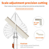 GARTOL Miter Shears, 45-135 Degree Adjustable Angle Scissors, Quarter Round Cutter Tool with Spare SK5 Blades, Trunking Shears for Cutting PVC, Trim and Softwood Moulding (Not for Hardwood)