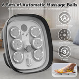 Foot Spa Collapsible, Foot Bath Massager with Heat, Remote, Timer, and 24 Motorized Shiatsu Massage Balls, Foot Soaking Tub Supports Hot/Cold Water Soaking- BA03H
