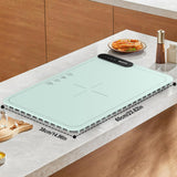 Electric Food Warming Mat with 9 Temperature Settings, Quick Heating Pad, Auto-Off Timer, Portable Silicone Food Warmer for Parties and Buffets