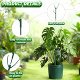5 Pack Stackable Monstera Plant Support, Garden Plant Support Stakes for Indoor Outdoor Plants, Climbing Plant Support Structures Plant Holder Stick Moss Pole for Support Tall Potted Plants