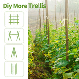 Plant Stakes, 3FT Natural Bamboo Garden Stakes, 25Pcs Bamboo Plant Stakes,Bamboo Sticks for Tomato,Beans,Vegetable and Climbing Plants