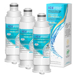 ICEPURE Alkaline DA97-17376B Refrigerator Water Filter Replacement for Samsung HAF-QIN/EXP, DA97-08006C, WD-F45, WS645A RS27T5200SR RS22T5201SR RF28R7201SR RF32CG5400SR RF23M8070SG, Enhances PH, 3Pack