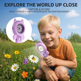 URMMIY Kids Microscope – 500X Digital Pocket Handheld Microscope with Dual Cameras & Autofocus, STEM Educational Toy & Perfect Christmas Birthday Gift for Boys & Girls Ages 3 4 5 6 7 8 9 10 (Green)