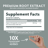 TRIBE ORGANICS Ashwagandha KSM 66 Pure Organic Root Powder Extract Ayurvedic Supplement - Focus, Mood Support, Increase Energy, Strength, 600mg of Natural KSM66 for Superior Absorption - 120 Capsules