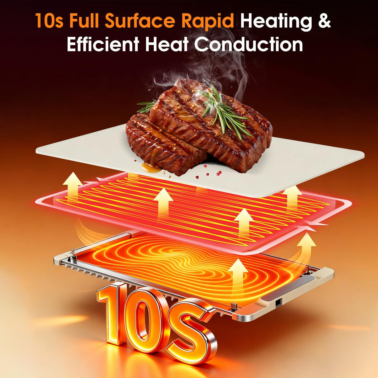 Warming Mat for Food with Heat Resistant Pad, 36"x16" Food Warmer Mat for Countertop Food Warmer Custom Temperature Settings 10H Timer Portable Heating Pad for Parties Buffets Holiday Home Use (Beige)