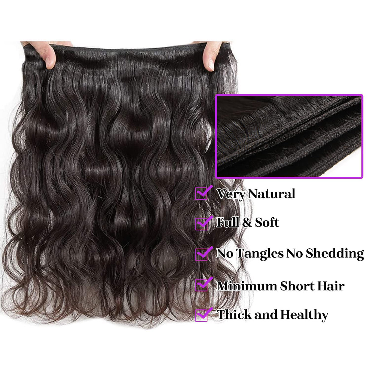 Aspumod 12A Human Hair Bundles Body Wave 3 Bundles Human Hair 16 18 20Inch Unprocessed Brazilian Virgin Hair Bundles Deals Quick Weave Hair Extension