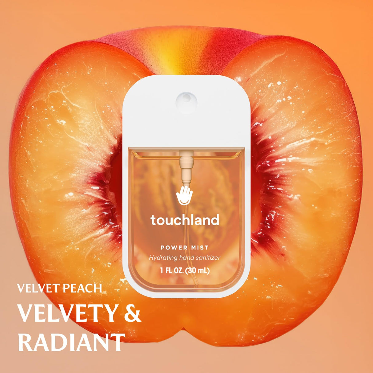 Touchland Power Mist Hydrating Hand Sanitizer Spray, JUICY 5 Set (Citrus, Berry, Watermelon, Peach, Mango), 1 FL. OZ. Travel Size (Set of 5)