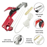 BAYTORY Extendable Tree Pruner Saw Head Without Pole, High-Altitude Branches Trimmer Pruning Shears, Harvester Clipper for Plant Twig Vine, Garden Trimming Tool