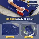 Kourice Extra Large Warming Mat for Food, 36"x15.75" Food Warmer Chafing Dishes for Buffet, Food Warming Mat, Food Warmers for Parties Buffet, 4 Level Temp 1/3/5Hour Timer 420W (Blue)