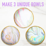 JOiFULi Make Your Own Clay Jewelry Bowls Arts and Crafts Kit for Girls Kids Ages 8 9 10 11 12 Years Old