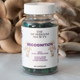 The Mushroom Society Recognition Lion’s Mane Supplement- Dual Extraction Lion’s Mane Super Powder - Mushrooms Supplement for Cognitive & Mood Support - 60 Capsules