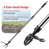 Weed Puller Tool - Adjustable Upright Weeder, 4 Claw Long-Handled Weeding Tool, No Need to Bend or Kneel to Weed Easily, Weeding Tool for Garden, Lawn, Farm and Courtyard
