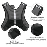 ZUETK Weighted Vest, 6lb/8lb/12lb/16lb/20lb/25lb/30lb Weight Vest with Reflective Stripe, Weighted Vest for Men Women Workout Equipment for Strength Training, Running, Jogging, Fitness, Weight Loss