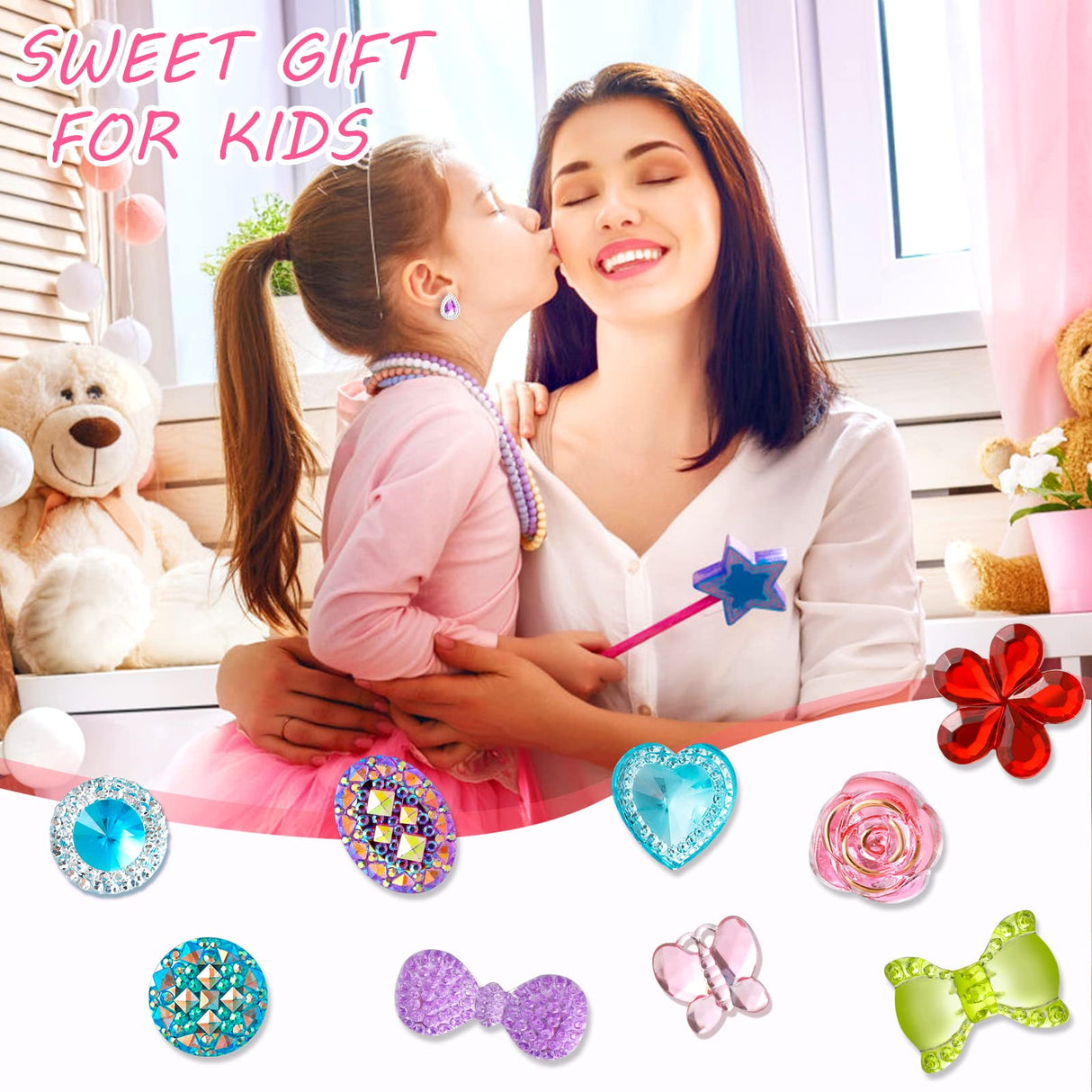Kids Clip On Earrings for Girls 20/30 Pairs Hypoallergenic Clip on Earrings for Kids Cute Animal Earrings for Little Girls Toddlers Jewelry Set Party Favor Gift (40 Pairs)
