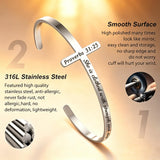 M MOOHAM Silver Cross Bracelet, Christian Gifts for Women