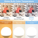 hansang Vanity Light Bulb 5000K Daylight 8 Pack G25 LED Globe Light Bulb for Bathroom Vanity Mirror Decorative,E26 Medium Base, 5W 60W Incandescent Equivalent,500LM,Non-dimmable