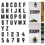 10 Inch 5 PCS Custom Metal House Numbers, Metal Address Numbers, Modern Black House Number for Outside, Outdoor Address Number for Apartment Home Street Office Mailbox