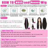 bunGiol 30 inch Lace Front Wig Straight Lace Frontal Wigs Pre Plucked with Baby Hair 180% Density 13X4 Brazilian Virgin Human Hair Wigs for Black Women Natural Black Color