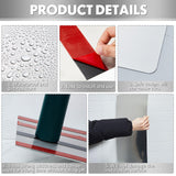 Gisafai 1 Pcs 24 x 16 Inch Stainless Steel Backsplash Panel Hand Dryer Splash Guard Wall Backsplash Protector with Ultra Strength Adhesive for Bathroom, Kitchen, Stovetop