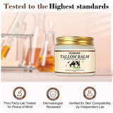 OCVWJKD Beef Tallow & Honey Balm, Beef Tallow for Skin, All-Natural Moisturizer Hydrates and Nourishes the Skin, Grass-Fed Beef Tallow & Raw Wild Honey Blend, Body & Face Moisturizer (6 Oz)