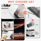 FYY Extra Large Warming Mat for Food with Heat Resistant Pad, Prevent Countertop Cracks, Keep Meal Warm, Rapid and Full Surface Heating, 6 Temp Settings, 6H Timer, Rollable Portable Food Warmer, Pink